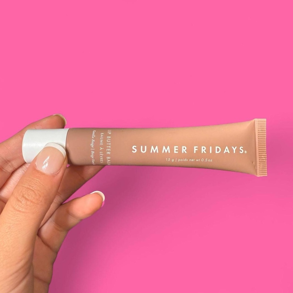 summer fridays lip butter balm in the shade "vanilla beige"!